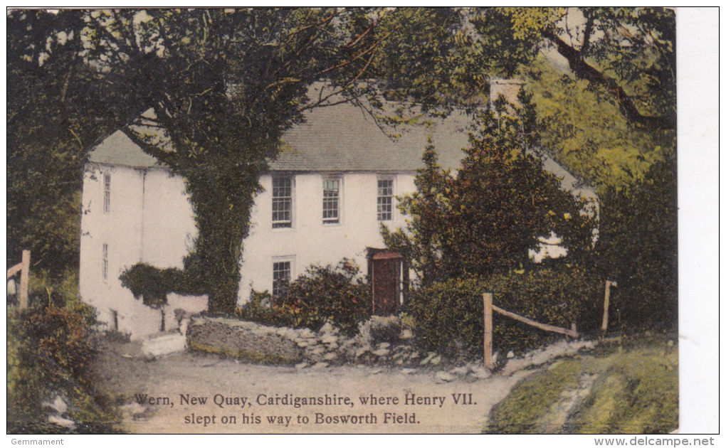 WERN, NEW QUAY. HENRY V11 INTEREST - Cardiganshire