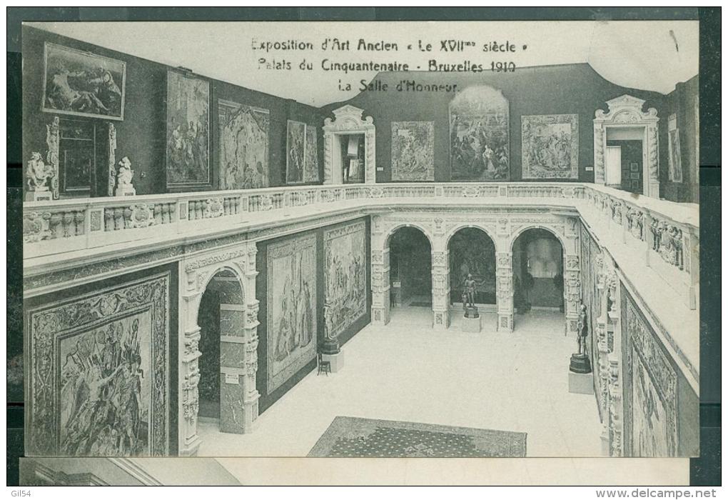 Exposition Art Ancien Le XVIIè Siècle Palais Du Cinquantenaire  Bruxelles 1910  La   Salle  D'honneur  Fai44 - Museen