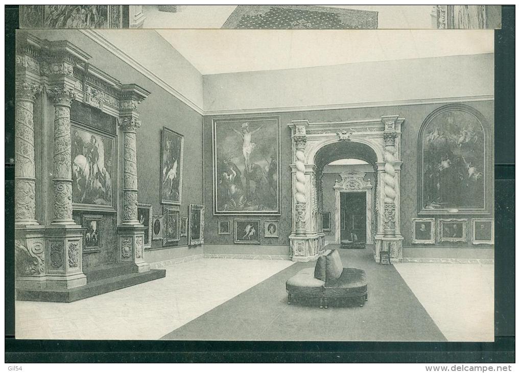 Exposition Art Ancien Le XVIIè Siècle Palais Du Cinquantenaire  Bruxelles 1910  La   Grande Salle  Van Dyck  Fai45 - Musées