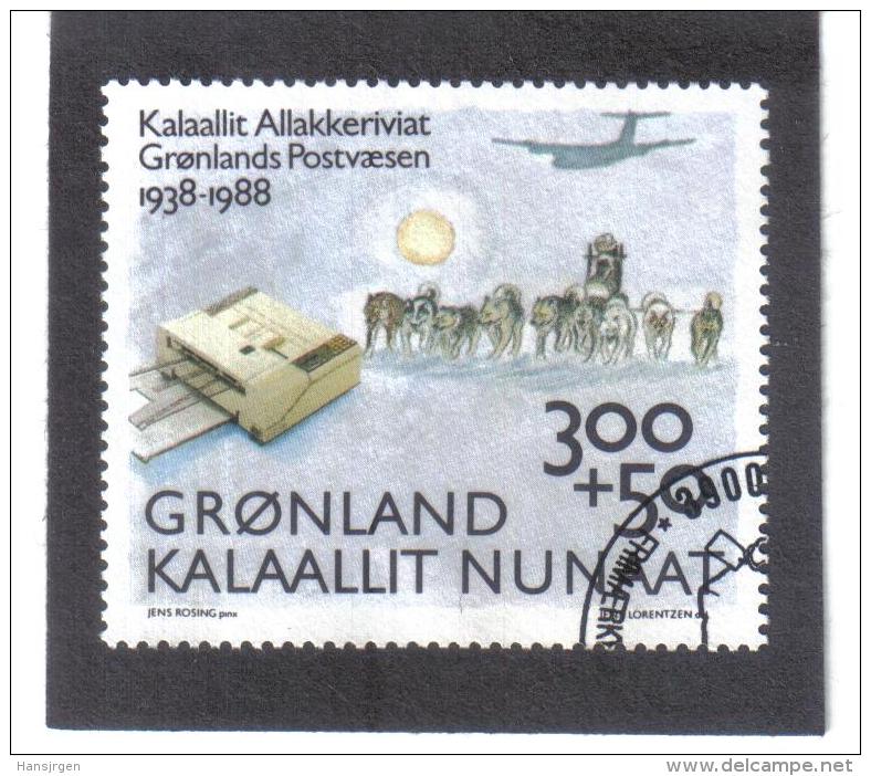 BIN317  GRÖNLAND 1988  Michl  185  Used / Gestempelt - Used Stamps