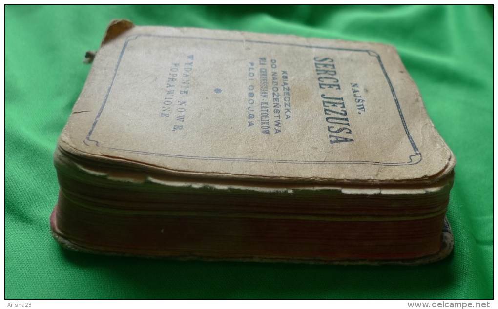 1927 NAJSW Serce Jezusa PRAYER BOOK Hymnals IN POLISH for Christian Catolic