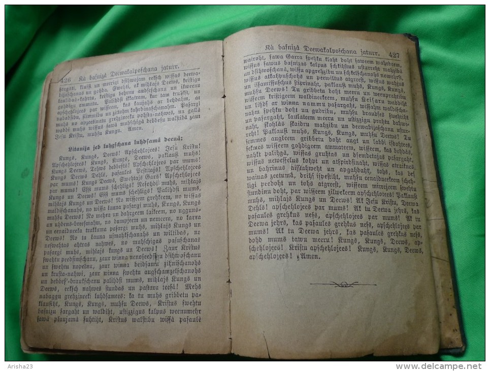 Antique Old Latvian book Dzeesmu grahmata Luttera draudzei Behre Jelgawa 1879