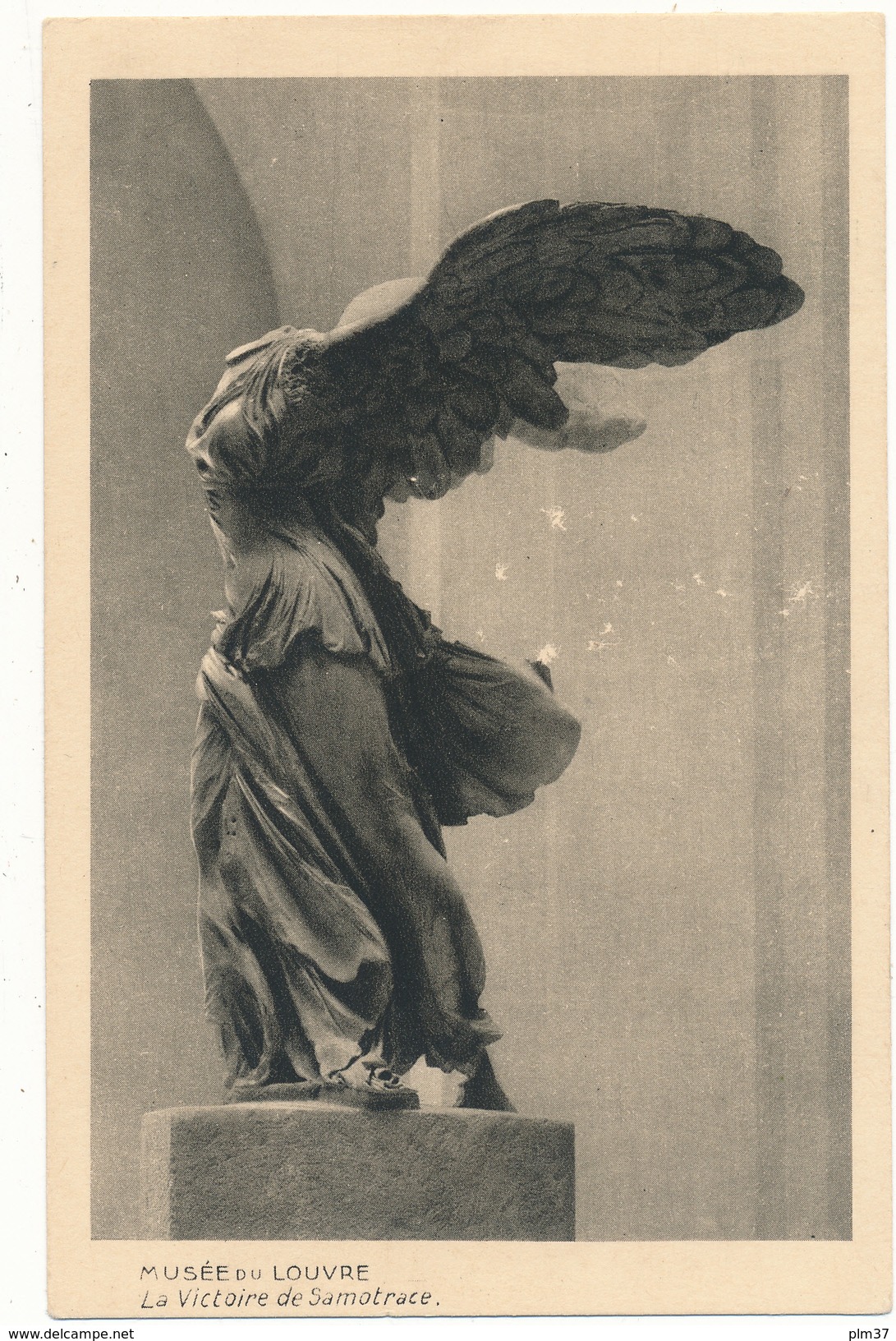 Victoire De Samothrace - Oblitéré Sur Carte Musée Du Louvre - 1921-1960: Période Moderne