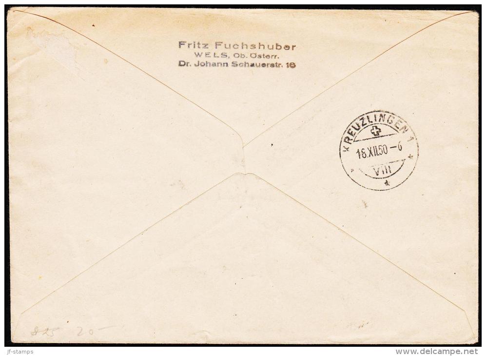 1950. UPU BLOCK WELS 15.XII.50.  (Michel: 943-945 BLOCK) - JF124288 - FDC