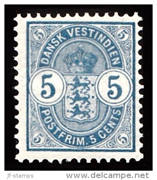 1903. Coat-of-Arms Type. 5 C. Blue. (Michel: 22) - JF103449 - Dänisch-Westindien