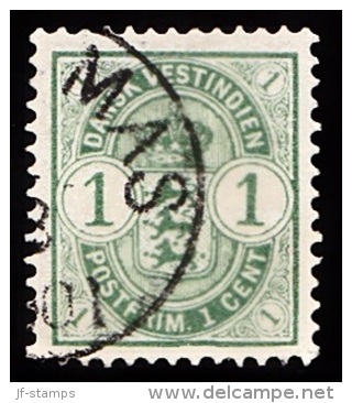 1903. Coat-of-Arms Type. 1 C. Green. (Michel: 21) - JF103493 - Deens West-Indië