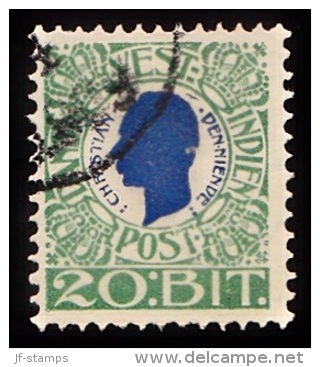 1905. Chr. IX. 20 Bit Blue/green. (Michel: 31) - JF103490 - Danish West Indies