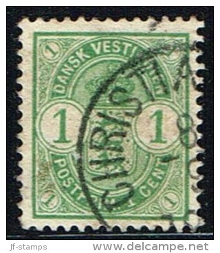 1903. Coat-of-Arms Type. 1 C. Green. (Michel: 21) - JF153346 - Danish West Indies