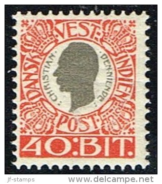 1905. Chr. IX. 40 Bit Grey/red. (Michel: 33) - JF153404 - Danish West Indies