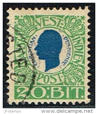 1905. Chr. IX. 20 Bit Blue/green. (Michel: 31) - JF153400 - Danish West Indies