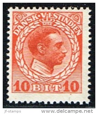1915-1916. Chr. X. 10 Bit Red. (Michel: 50) - JF153454 - Danish West Indies