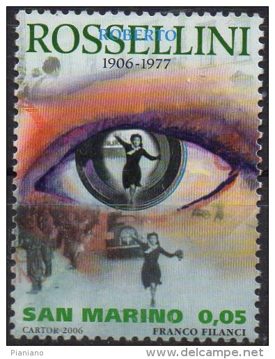PIA  -  SAN MARI  -  2006  : Celebrazioni D´ Autore : Roberto Rossellini  -  (SAS  2118) - Oblitérés