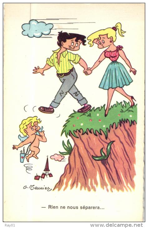 Lot De 2 Cartes - HUMOUR - ILLUSTRATEUR - G. MEUNIER. - Meunier, G.