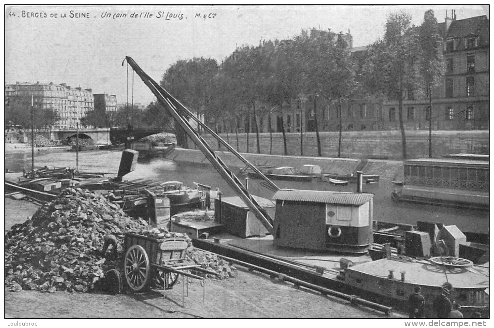 PARIS BERGES DE LA SEINE COIN DE L'ILE SAINT LOUIS - Autres & Non Classés