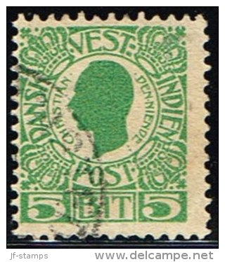 1905. Chr. IX. 5 Bit Green. (Michel: 29) - JF158920 - Danish West Indies