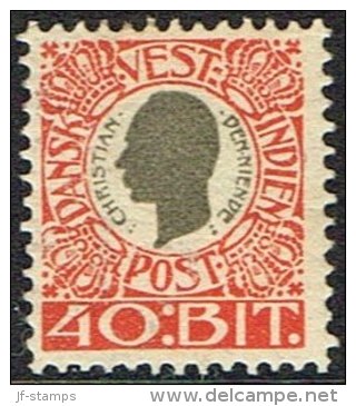 1905. Chr. IX. 40 Bit Grey/red. (Michel: 33) - JF161620 - Danish West Indies