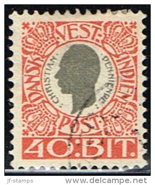 1905. Chr. IX. 40 Bit Grey/red. (Michel: 33) - JF158924 - Danish West Indies