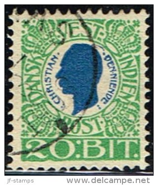 1905. Chr. IX. 20 Bit Blue/green. (Michel: 31) - JF158922 - Dänisch-Westindien