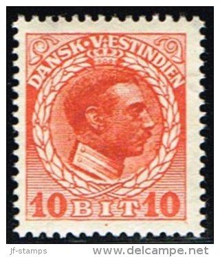 1915-1916. Chr. X. 10 Bit Red. (Michel: 50) - JF158911 - Danish West Indies