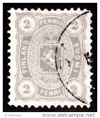 1875-1882. Coat Of Arms. Perf. L 12½. 2 PENNI Grey. (Michel: 12 Bya) - JF100652 - Unused Stamps