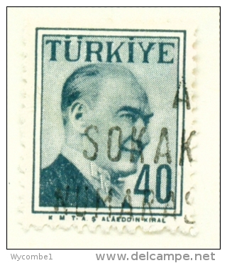 TURKEY  -  1957  Kemal Attaturk Definitive  40k  Used As Scan - Used Stamps