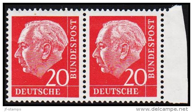 1957. HEUSS 20 PF. PAIR.  (Michel: 185) - JF125961 - Other & Unclassified