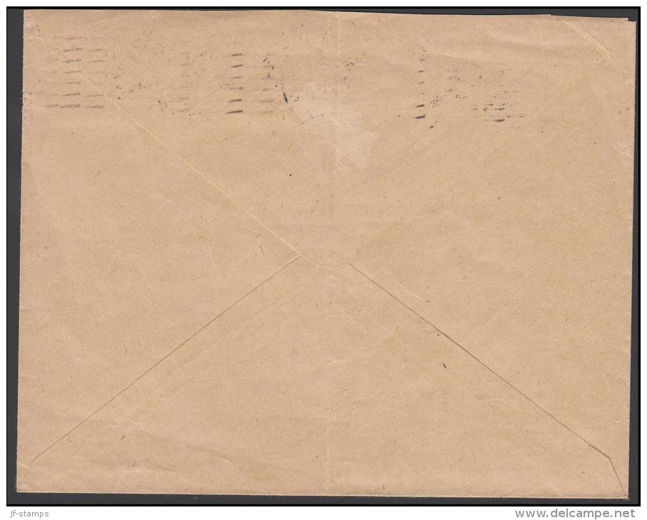 1927-1930. Wavy-line. BERLINGSKE TIDENDE + 5 øre Brown  On CoverKØBENHAVN 19. III. 1930. (Michel: R 30) - JF171149 - Plaatfouten En Curiosa