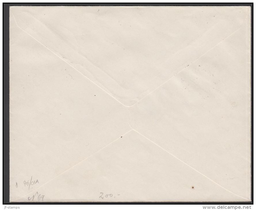 1931-1933. Wavy-line. CROSSES + 10 øre Yellowbrown On Brev From GRAASTEN SLOT OG VOVE S... (Michel: R 52) - JF171268 - Variedades Y Curiosidades