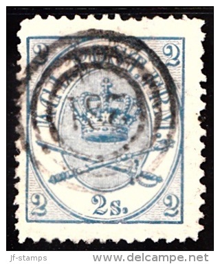 1865. Large Oval Type. 2 Skilling Blue. Perf. 13x12½ 231. (Michel: 11A) - JF157565 - Unused Stamps