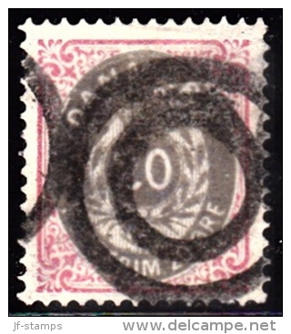 1875. Bi-coloured. 20 Øre Grey/red. Perf. 14x13½. Normal Frame With Mute Moneyorder Can... (Michel: 28IYA) - JF157577 - Nuevos