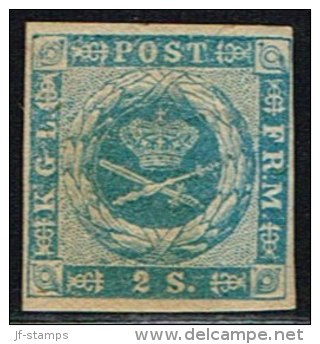 1855. Dotted Spandrels. 2 Skilling Blue. (Michel: 3) - JF158444 - Used Stamps