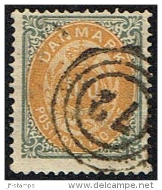 1875-1903. Bi-coloured. 100 Øre Grey/yellow 72 Thick Normal Frame. (Michel: 31) - JF157951 - Ongebruikt