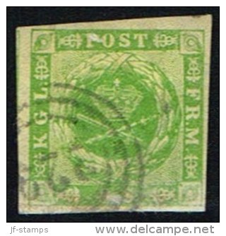 1857. Dotted Spandrels. 8 Skilling Green. 229 NORDSJ. JB. P. Very Scarce Cancel On This... (Michel: 5) - JF158451 - Unused Stamps