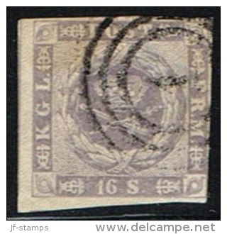 1857. Dotted Spandrels. 16 Skilling Grey-lilac. (Michel: 6) - JF158457 - Ungebraucht