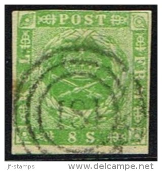 1857. Dotted Spandrels. 8 Skilling Green Cancelled 181. (Michel: 5) - JF161329 - Nuevos