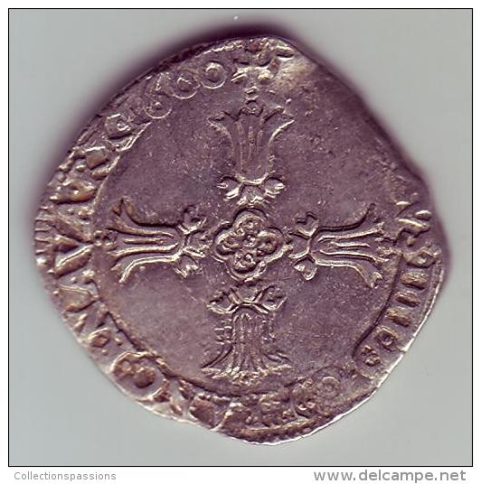 HENRI IV -  1/4 D' écu 1600 L  (Bayonne) - 1589-1610 Henri IV Le Vert-Galant