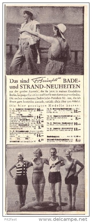 Original Zeitungsausschnitt - 1930 - Bademode , Badewäsche , Berlin , Kurfüstendamm !!! - 1900-1940