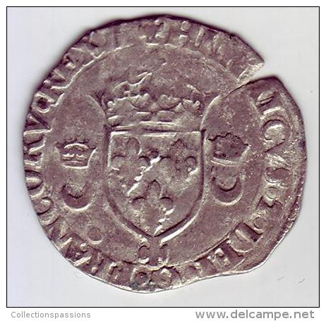 HENRI II -  Douzain Aux Croissants 1550 +  (Caen) - 1547-1559 Henry II