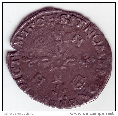 HENRI II -  Douzain Aux Croissants 1550 D  (Lyon) - 1547-1559 Henri II