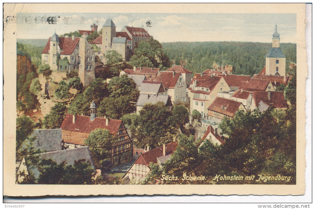 Postkarte CP Hohenstein Mit Jugendburg, 1928, Gebraucht - Siehe Scan - *) - Hohenstein-Ernstthal