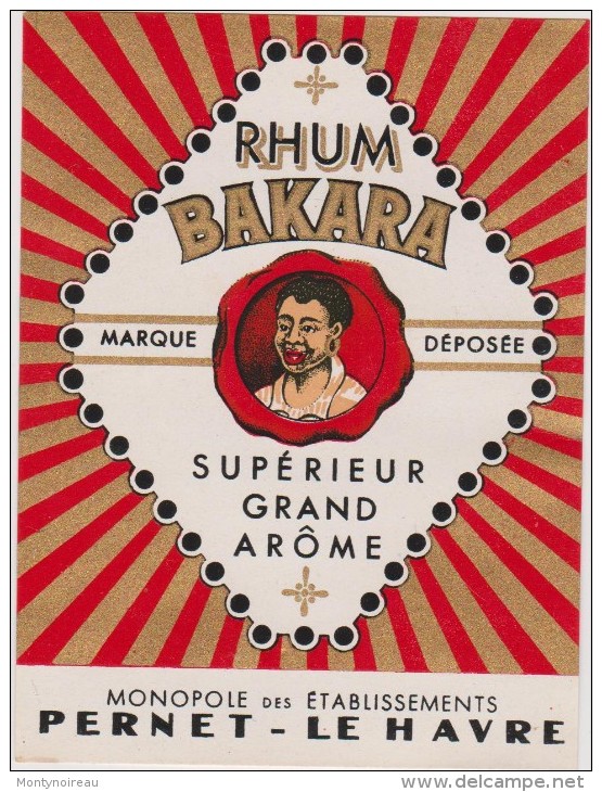 étiquette :rhum  Pernet  Le  Havre  ,  Rhum  Bakara - Rhum