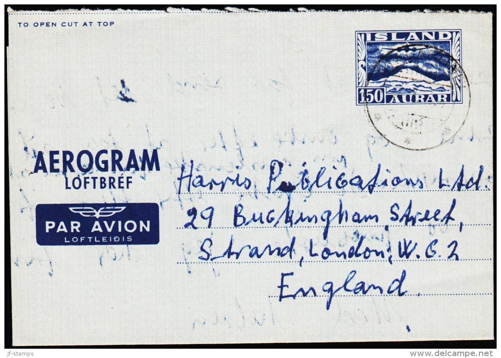 1951. AEROGRAM LOFTBREF 150 AUR. ENGLAND.  (Michel: LF 3) - JF123997 - Interi Postali