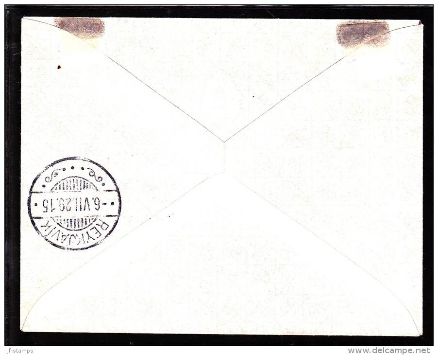 1929. Air Mail. King Christian IX. 20 Aur On 40 Aur Lilac And Air Mail. Overprint. Aero... (Michel: 107, 122) - JF103784 - Luchtpost