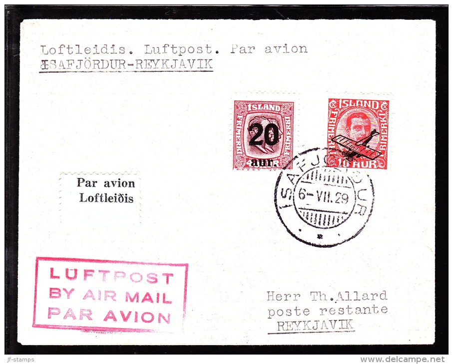 1929. Two Kings. 20 Aur On 25 Aur Green/brown And Air Mail. Overprint. Aeroplane On 10 ... (Michel: 108, 122) - JF103767 - Luchtpost