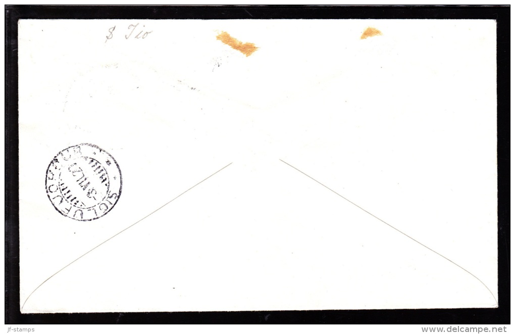 1929. Air Mail. Overprint. Aeroplane On 10 Aur Red King Christian X In Strip Of 3. REYK... (Michel: 122) - JF103770 - Airmail