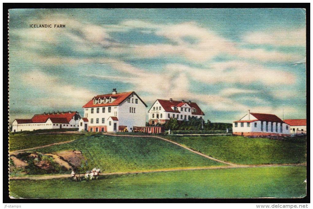 194?. AMERICAN BASE FORCE APO. 810 On Postcard (Icelandic Farm) To US.  (Michel: ) - JF107422 - Other & Unclassified