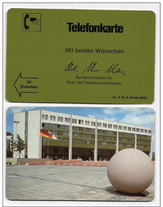 Deutschland / Germany Telefonkarte - 1990 V 03A  09.90 - Dummy - V-Series : VIP Et Cartoncini Da Visita