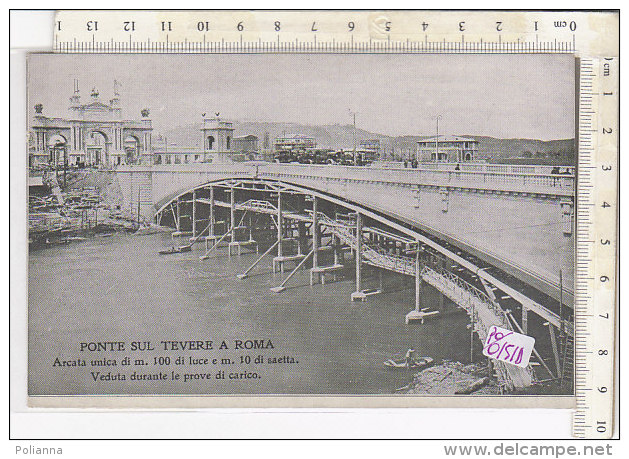 PO0151D# ROMA - PONTE SUL TEVERE IN COSTRUZIONE - PROVE DI CARICO  No VG - Bruggen