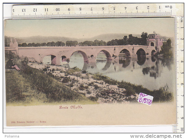 PO0155D# ROMA - PONTE MOLLE - Acquerellata  No VG - Ponts