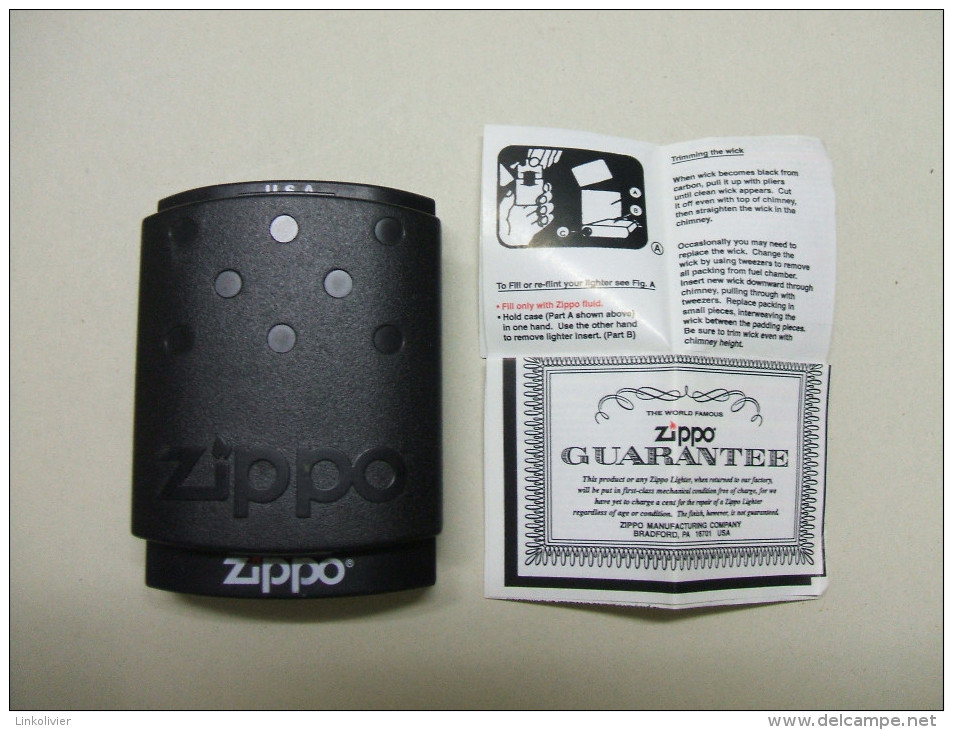 ETUI Briquet ZIPPO USA Avec Notice - Contenitore Di Sigari